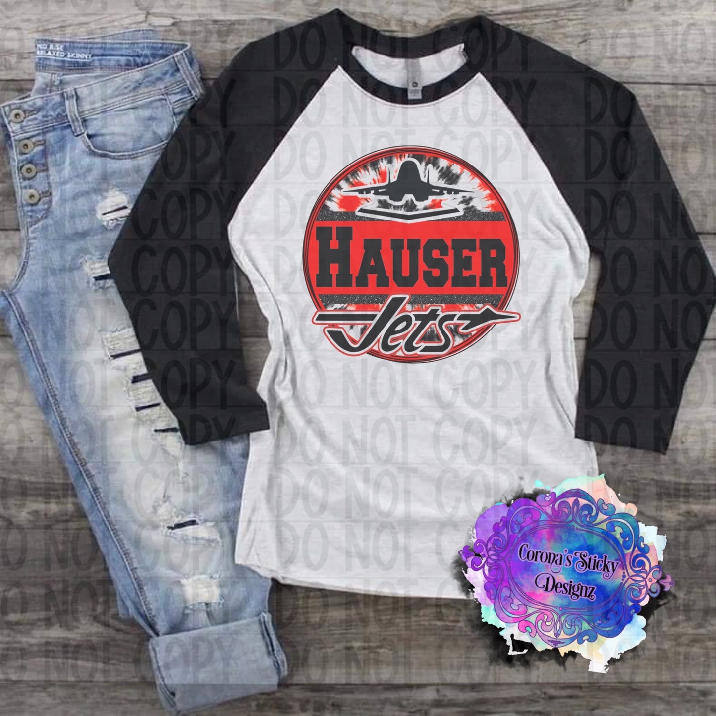 Hauser jets tie dye design 2