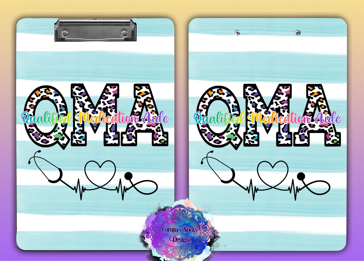 Customized RN nursing clipboard personalized CNA LPN MA CCMA scrubs nursing school nursing student gift