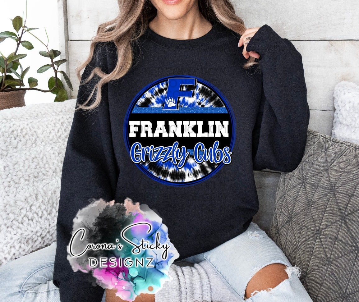Franklin grizzly cubs tie dye