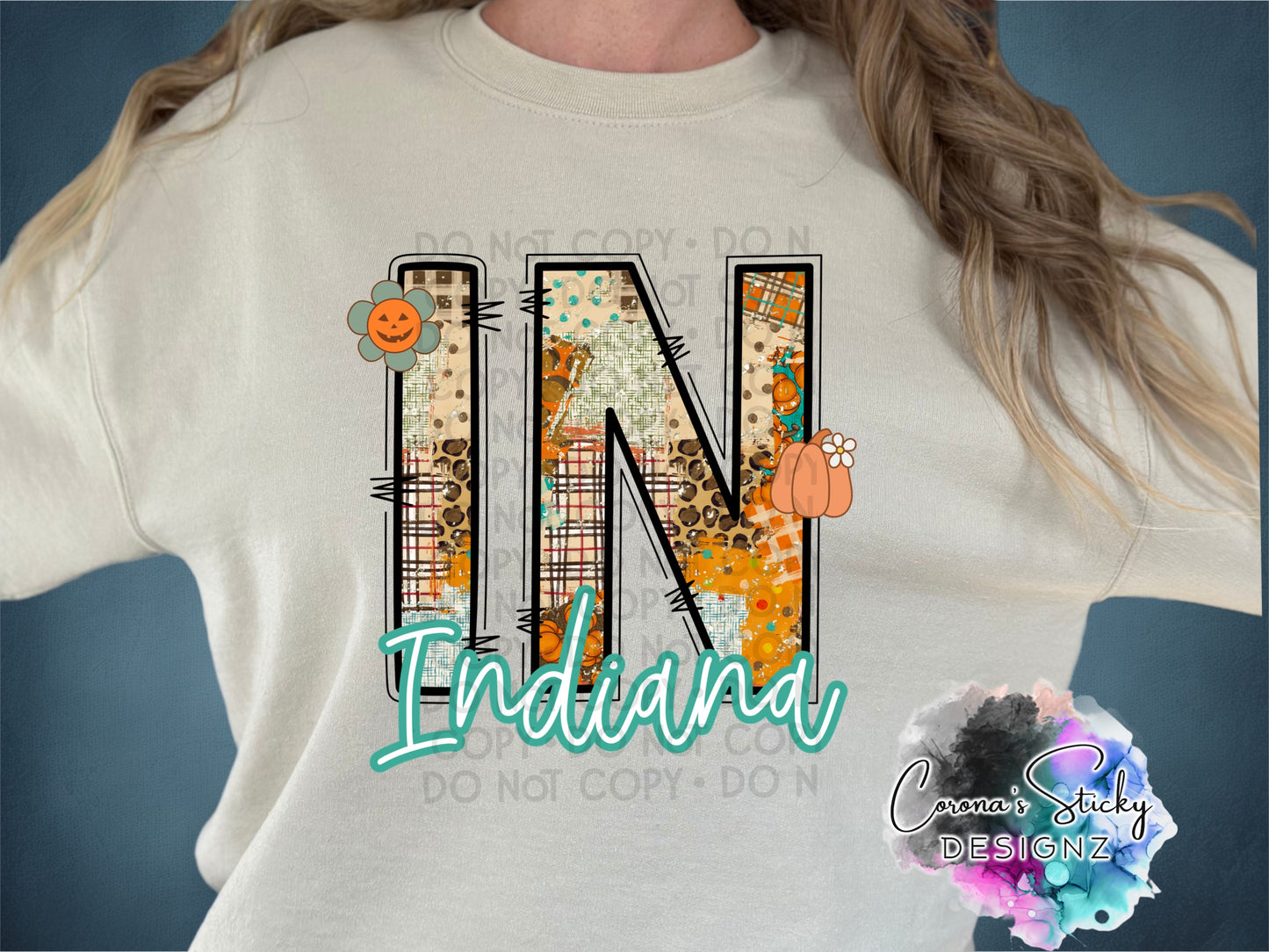 Indiana fall plaid pumpkins t-shirt sweatshirt hoodie