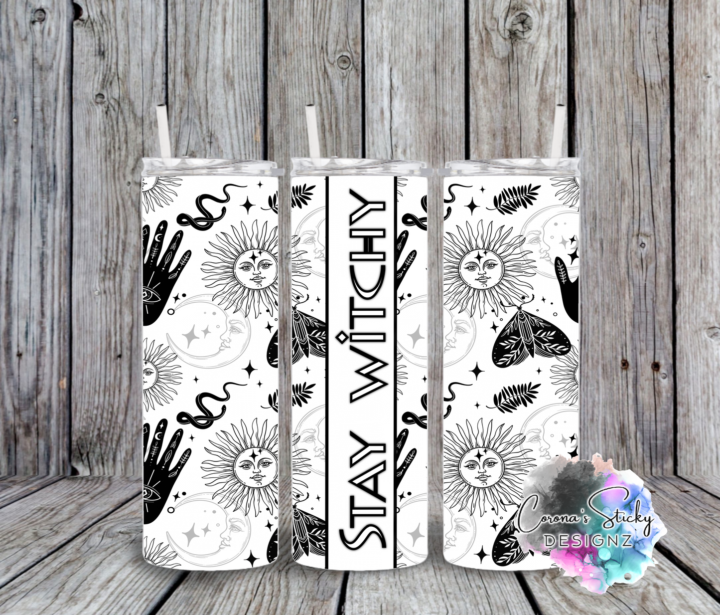 Stay witchy customized tumbler