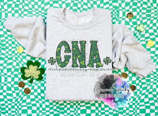 CNA certified nursing assistant St.Patrick’s Day St.Patty’s lucky shamrock tshirt sweatshirt hoodie