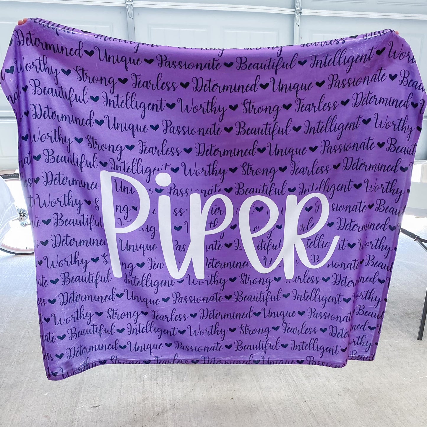 Affirmation custom name blanket Easter gift positivity affirmations