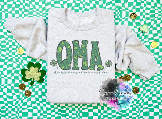 QMA qualified medication aide St.Patricks Day shirt sweatshirt hoodie