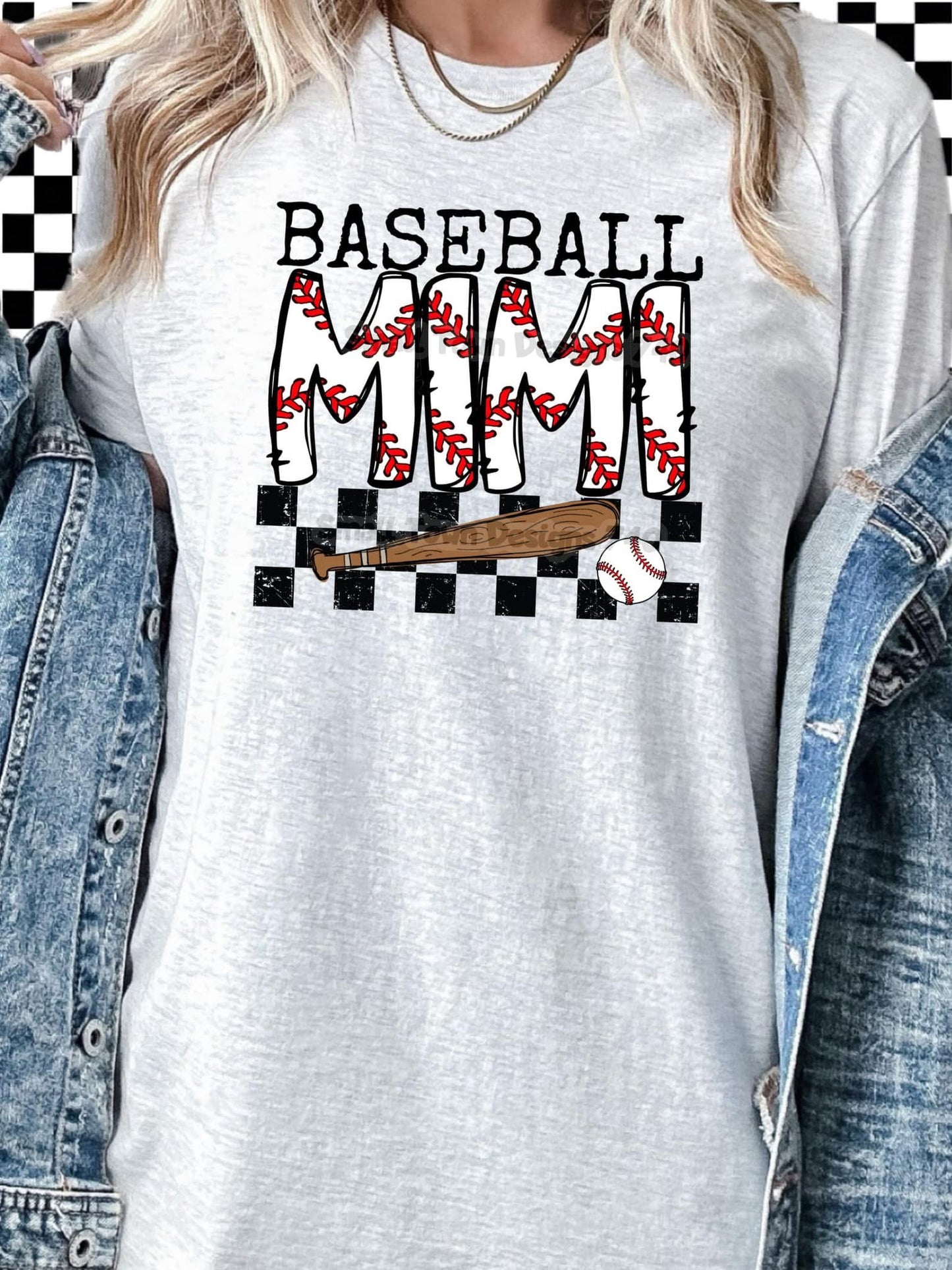 Baseball Mimi checkered