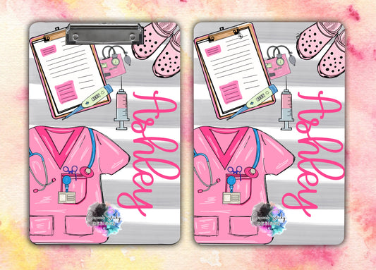 Customized RN nursing clipboard personalized CNA LPN MA CCMA scrubs nursing school nursing student gift