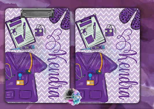 Customized RN nursing clipboard personalized CNA LPN MA CCMA scrubs nursing school nursing student gift