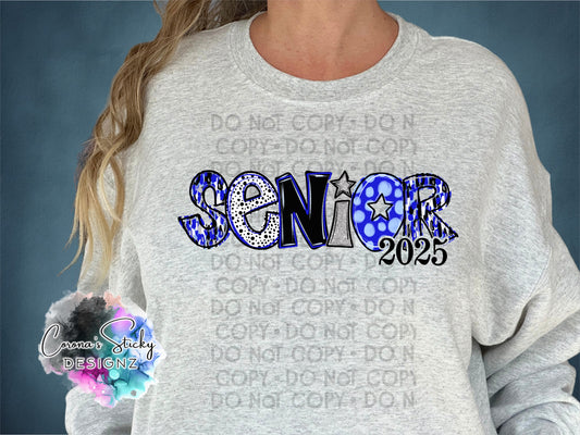 Blue and Black senior 2025