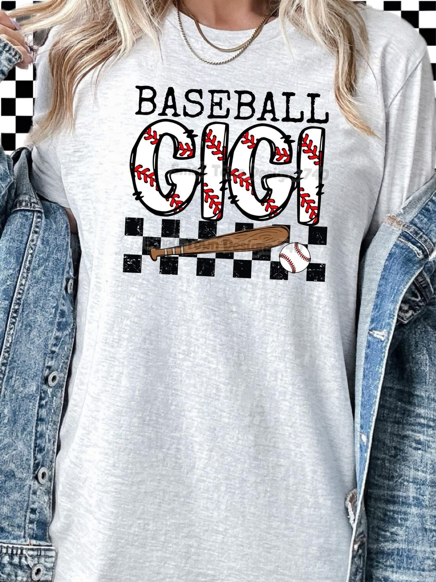 Baseball Gigi checkered