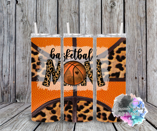 Basketball Mom leopard ball