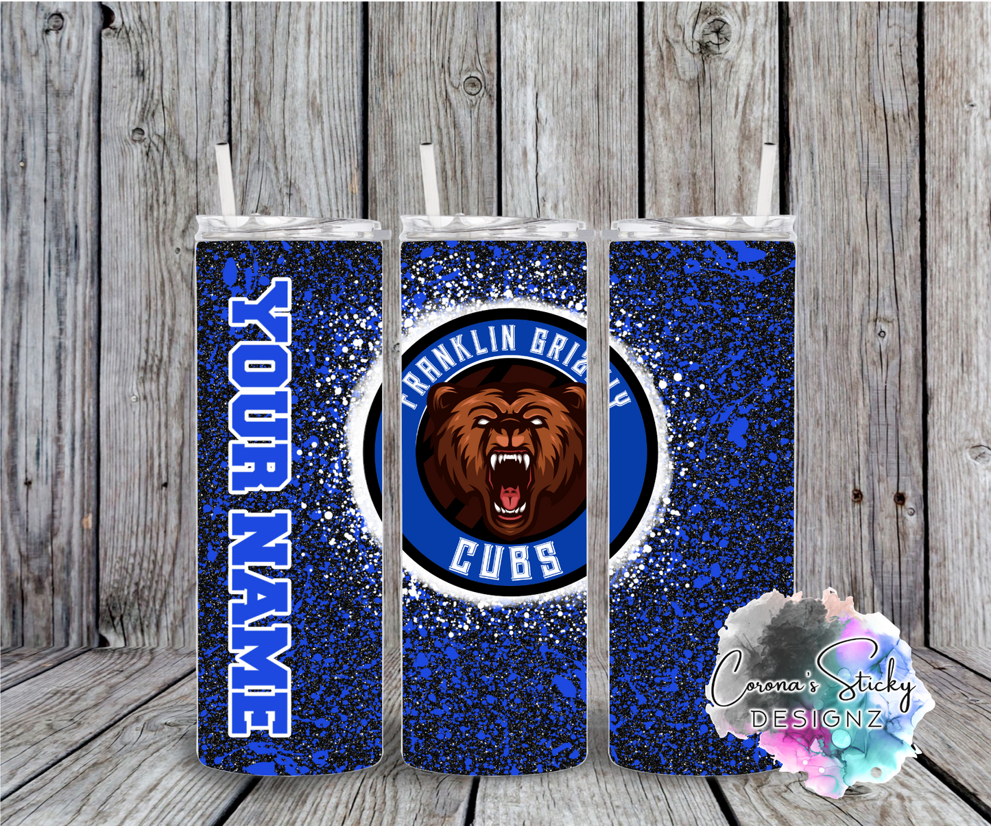 Franklin Grizzly Cubs tumbler
