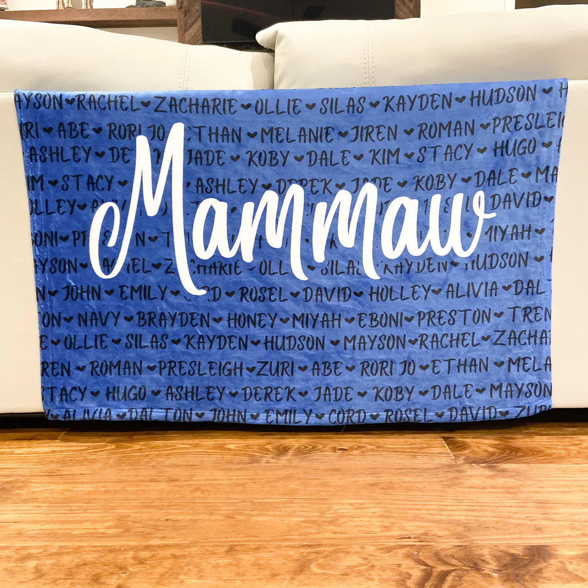 Custom name blanket perfect gift for Mother's Day Mom Grandma Mimi Auntie Sister Mother-in-law gift baby shower blanket with names