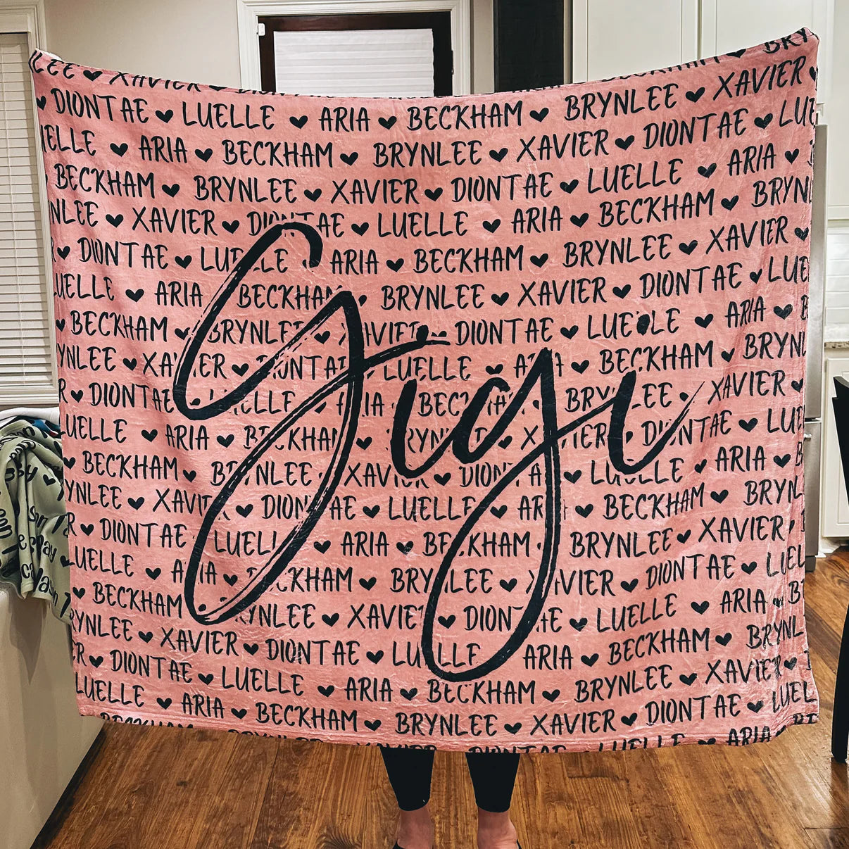 Custom name blanket perfect gift for Mother's Day Mom Grandma Mimi Auntie Sister Mother-in-law gift baby shower blanket with names