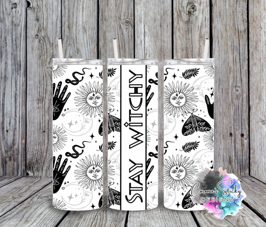 Stay witchy customized tumbler